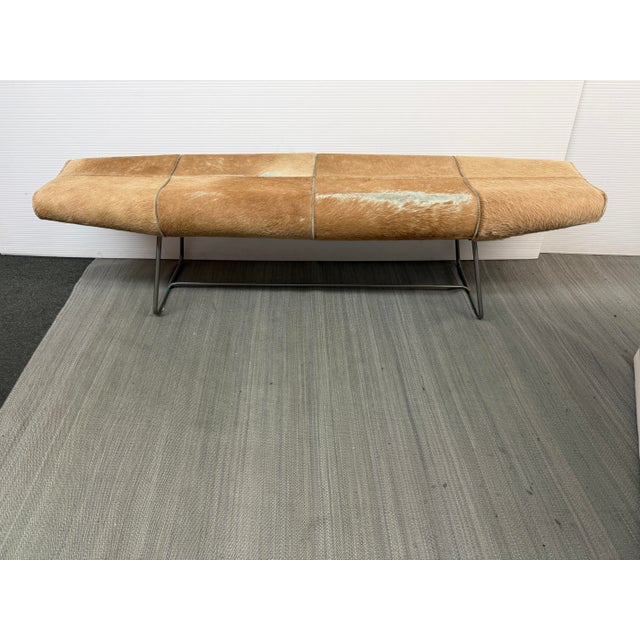 Design Plus Gallery presents a Hair on Hide Carey Bench from Modloft. The Carey Bench is a minimal design that does not...