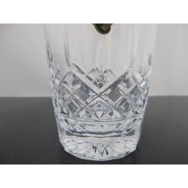 Transparent Waterford Crystal Lismore Double Old Fashioned Glass Set of 2 Unused in Box For Sale - Image 8 of 10