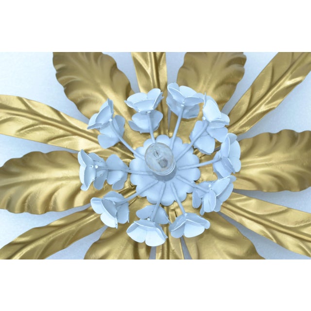 Metal Set 2 Mid-Century Modern Banci Firenze Gold & White Steel Sconces, Wall Lights For Sale - Image 7 of 13