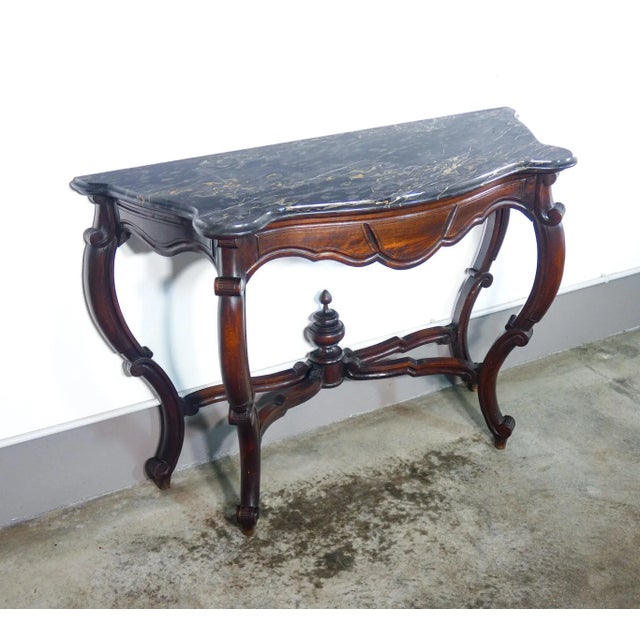 Luigi Filippo Console in Walnut For Sale - Image 4 of 9