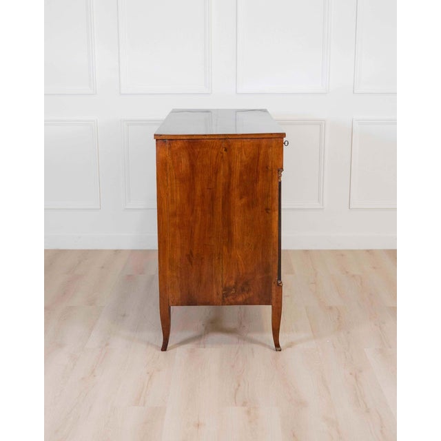 18th Century Italian 18th Century Directoire Cherrywood Chest of Drawers For Sale - Image 5 of 7