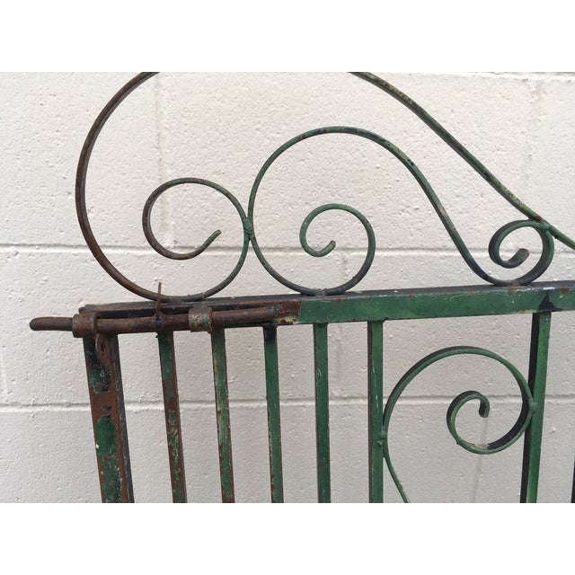 Vintage /Antique Wrought Iron Garden Gate For Sale - Image 6 of 6