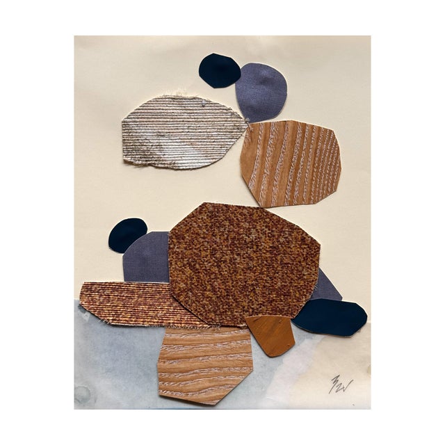 "Vessel 4" Original Mixed-Media Framed Collage on Paper by Zac Woodiel For Sale - Image 4 of 11