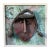 Funky Mixed Media Metal Face Sculpture Copper & Brass Brutalist Wall Art For Sale