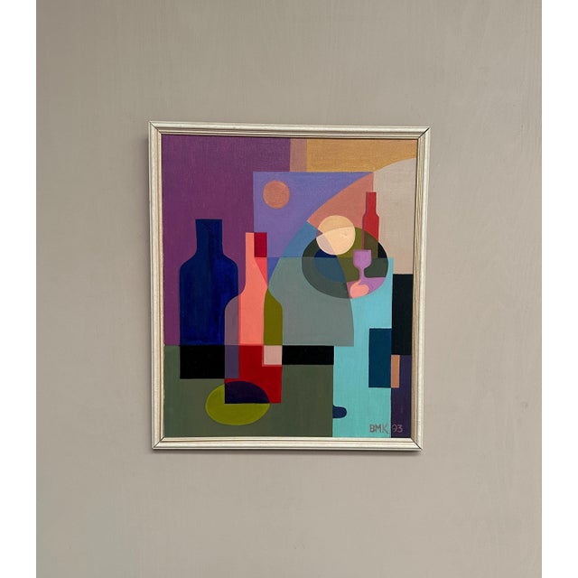 BMK, Abstract Still Life, 1993, Oil Painting on Canvas, Framed For Sale - Image 4 of 18