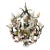 1950s Lovely Floral Tole and Sea Shell Candle Pendant Lamp For Sale