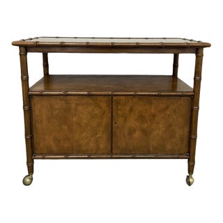 Baker Furniture Hollywood Regency Bar Cart For Sale