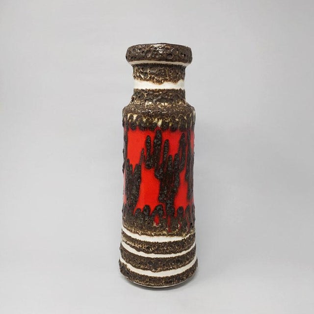 1970s Stunning Original Big Scheurich Lava Vase in excellent condition. This vase is beautiful, it seems a sculpture...