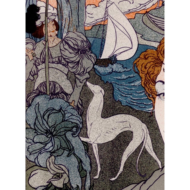 Georges de Feure, Retour, 1897, Lithograph on Paper For Sale - Image 4 of 10