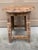Early 20th Century Rustic Folk Art Wooden Stool or Side Table For Sale - Image 9 of 9