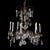 Large Antique French Louis XIV Style Brass & Crystal 8 Light Chandelier C1930 For Sale - Image 13 of 14