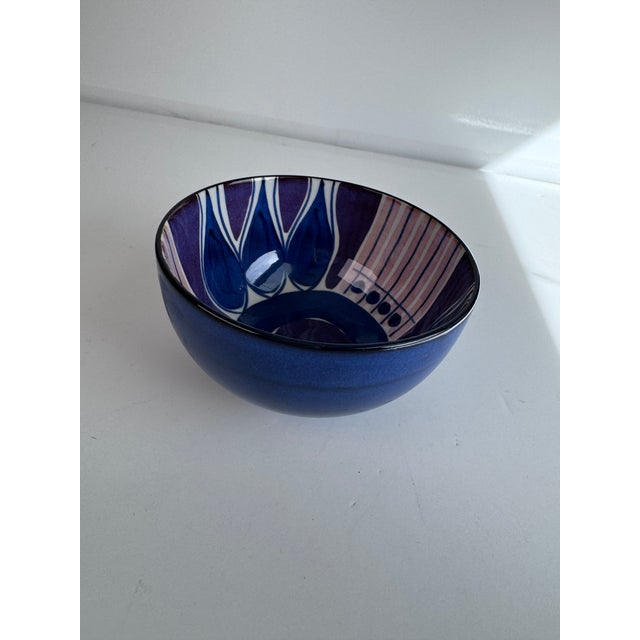 Painted by Inge-Lise Koefoed for Royal Copenhagen in the 1960's. These bowls represent a fresh, new direction of mid...