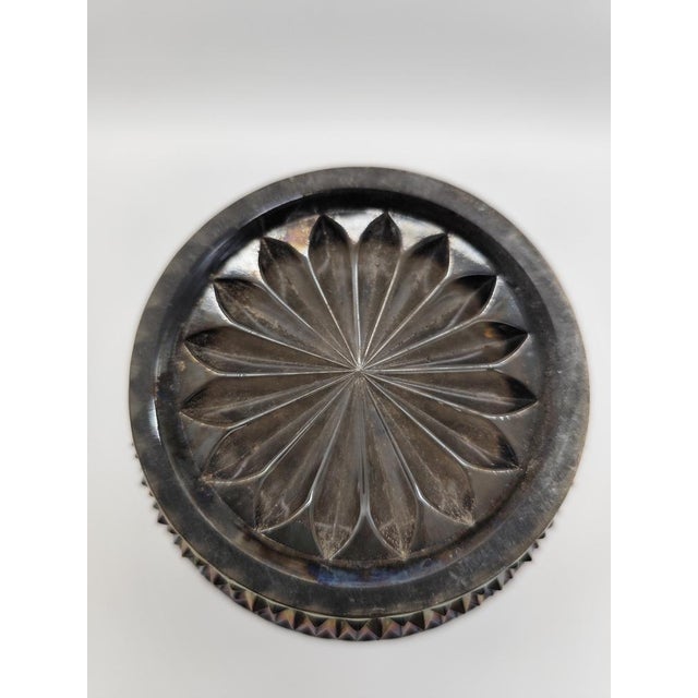 Mid-Century Modern Vintage Pressed Glass Carnival Glass Vase, 1960s For Sale - Image 3 of 9
