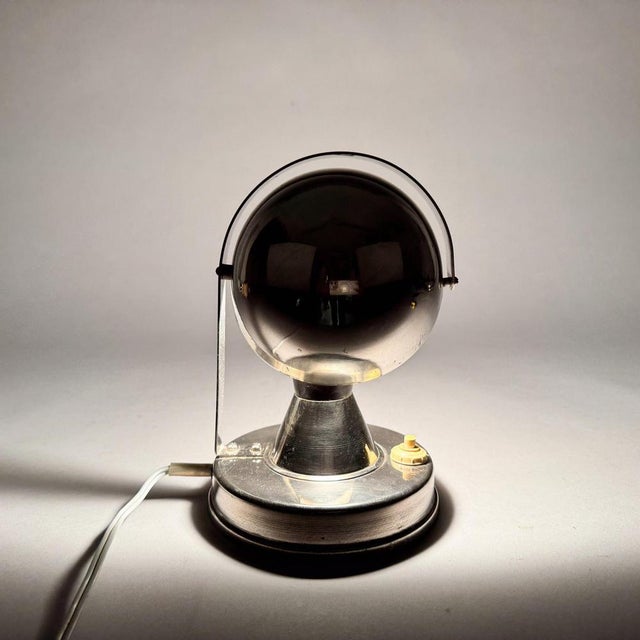 Bauhaus Mushroom Table Lamp, Czechoslovakia, 1930s For Sale - Image 6 of 10