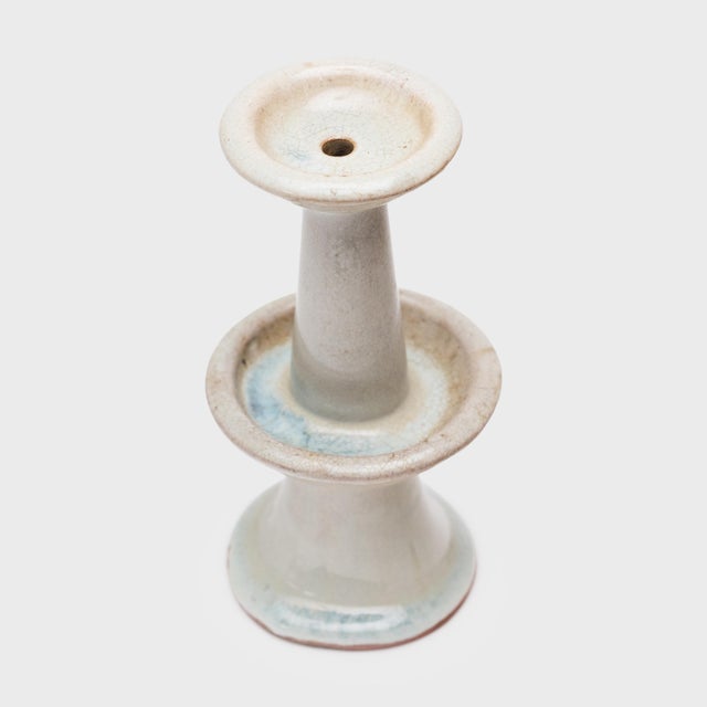 Chinese Chinese Crackle Celadon Candle Stand, C. 1900 For Sale - Image 3 of 3