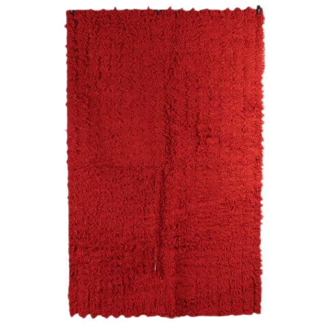 Vintage Monochrome Rug For Sale