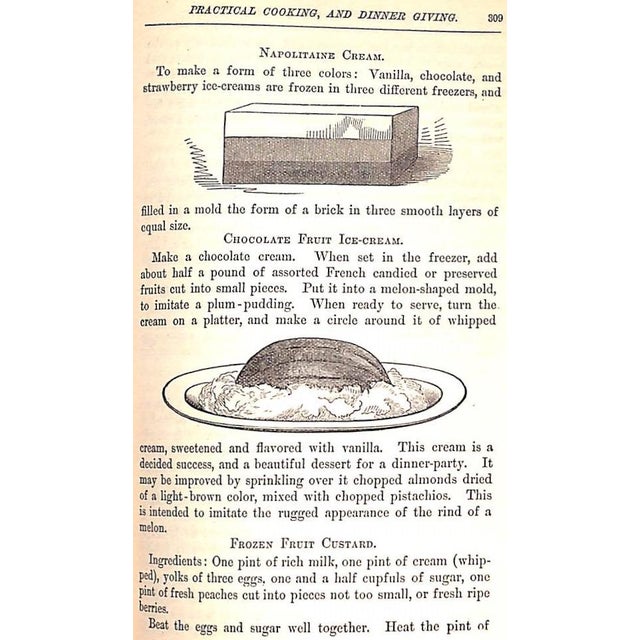 Paper "Practical Cooking and Dinner Giving" 1885 Henderson, Mrs. Mary F. For Sale - Image 7 of 8
