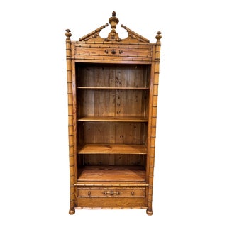 Faux Bamboo Bookshelf For Sale