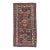 Red Ivory Navy Blue Tribal Geometric Caucasian Kazak Rug, circa 1880-1900 For Sale