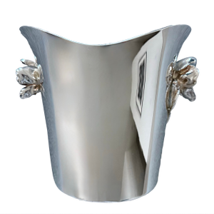 Silver Plated Ice Bucket by Christofle France From the ‘Anemone-Belle Epoque’ Collection