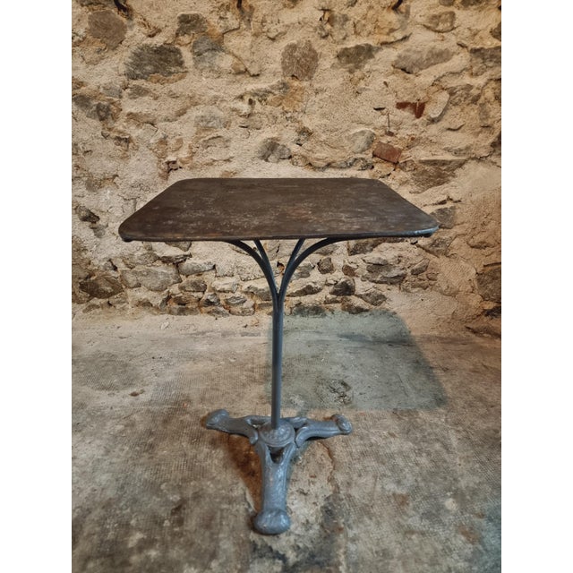 French Garden Bistro Table, 1920s For Sale - Image 4 of 11