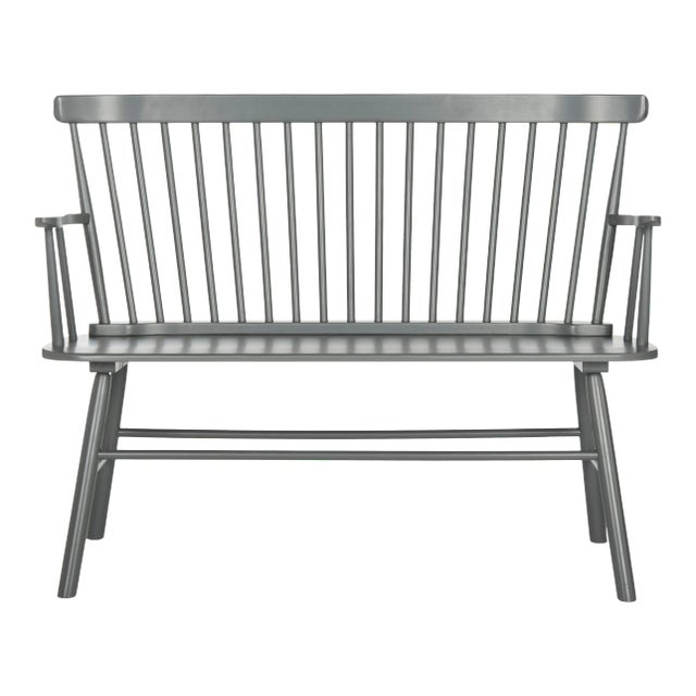 Spindleback Settee in Grey For Sale