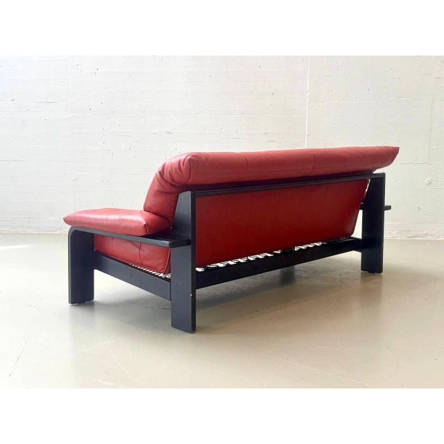 1980s Vintage Leather Sofa from Ligne Roset, 1980s For Sale - Image 5 of 16