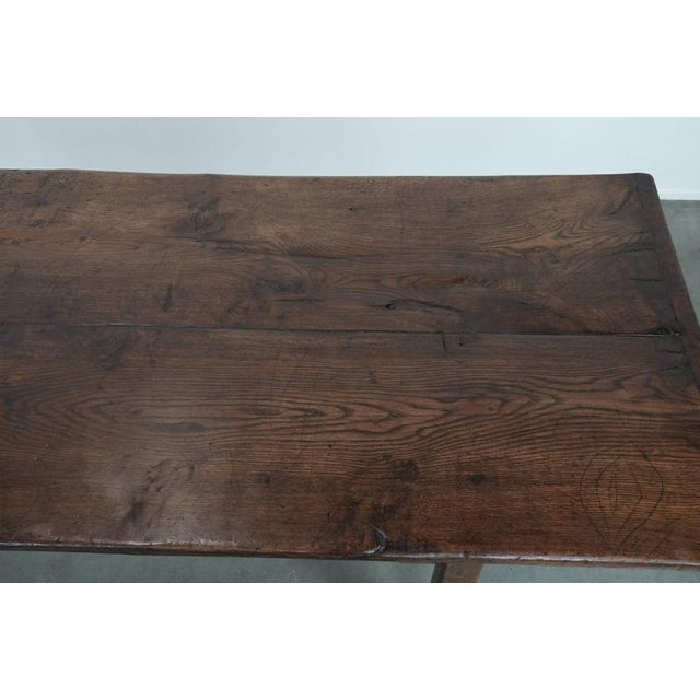 Brown Antique English Oak Dining Table, Early 18th Century For Sale - Image 8 of 18