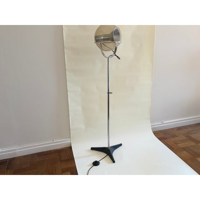 Space age vintage floor lamp designed by Frank Lightelijn for Atelier Raak, 1961, Amsterdam, Netherland. The floor lamp...