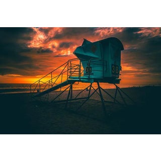 Jason Mageau Lifeguard Beach Tower Photograph (Canvas) For Sale