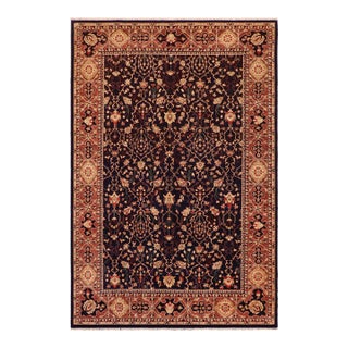 1990s Ziegler Blue Brown Hand-Knotted Wool Rug - 10'0'' X 13'10'' For Sale