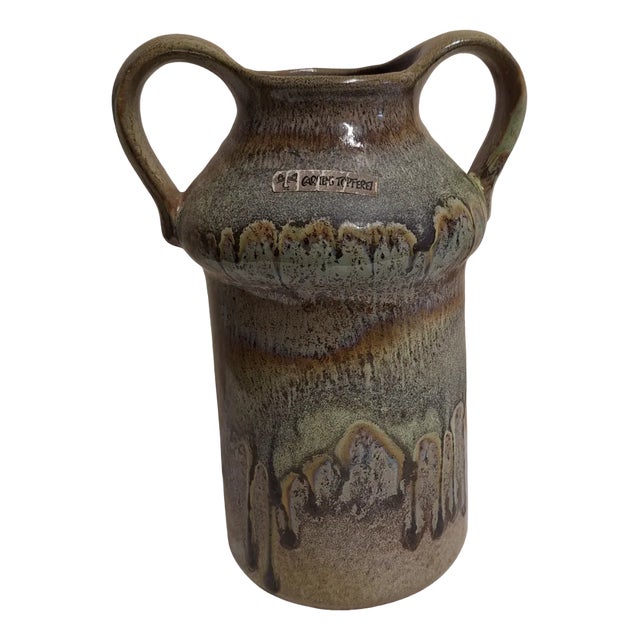 Vintage German Ceramic Vase by Carstens, 1970s For Sale