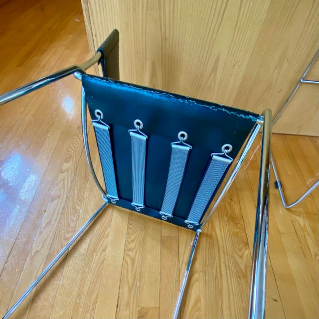 1990s Italian Style Stacking Counter Chairs Set of Four For Sale - Image 9 of 16