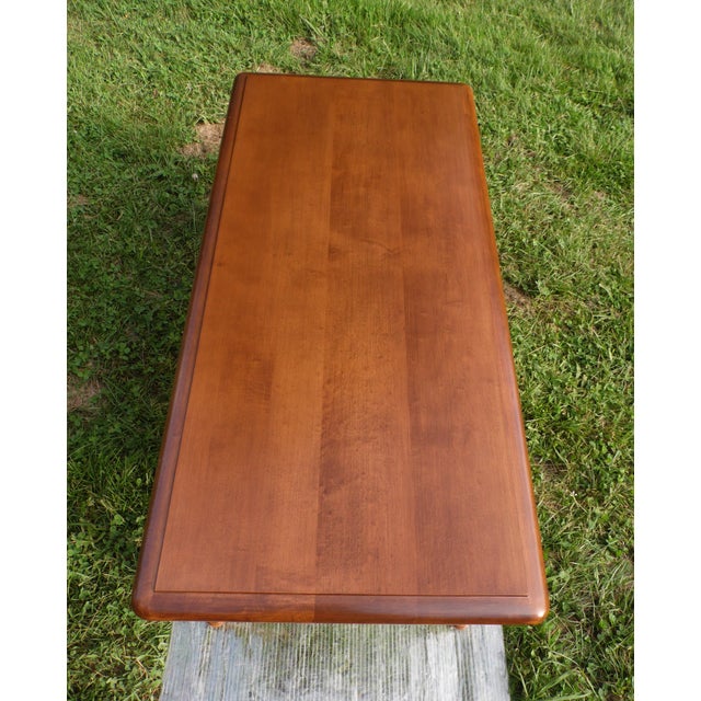 Vintage Heywood Wakefield Solid Maple Colonial Style Coffee Table