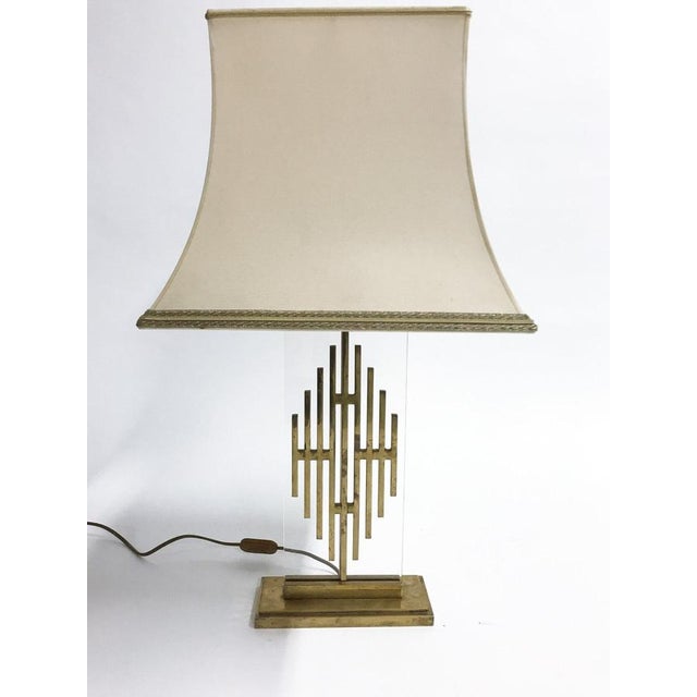 Hollywood Regency Vintage Bronze Table Lamp, 1960s For Sale - Image 3 of 12