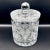 Vintage hand cut crystal biscuit barrel, craftsmanship that brings dazzling elegance to a home interior. Handcrafted from...