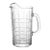 Vintage Anchor Hocking Mid-Century Geometric Cut Glass Water Pitcher For Sale
