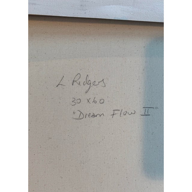 Authentic Lisa Ridgers "Dream Flow I & II “ Original Diptych – 30" X 60" Each For Sale In Chicago - Image 6 of 11
