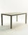Gray Vintage Custom Faux Bois Edelman Leather Parsons Dining or Writing Table For Sale - Image 8 of 9