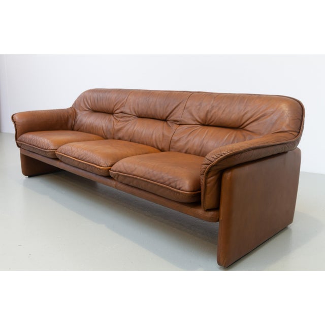 DS-16 3-Seater Sofa in Brown Leather from de Sede, 1970s For Sale - Image 4 of 18