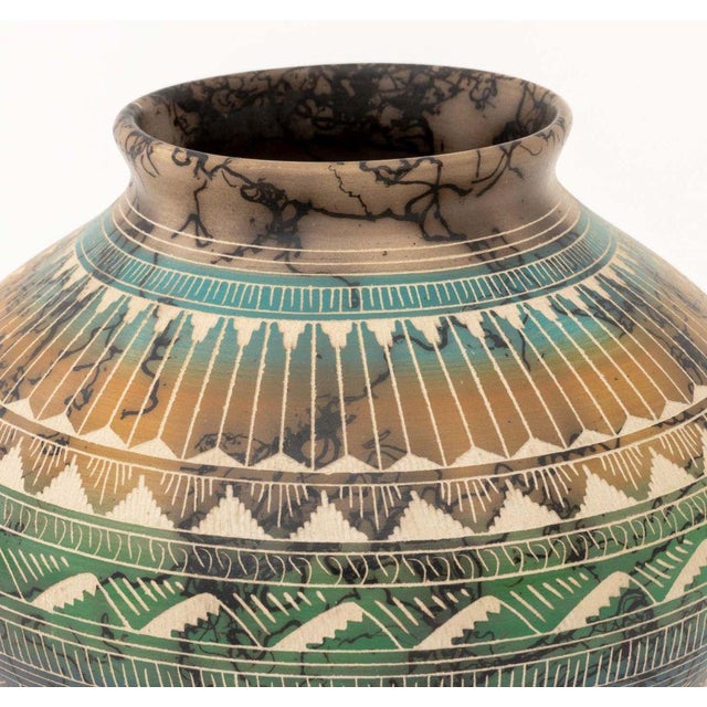 Early 21st Century Navajo Dine Art Pottery Vases, 2 For Sale - Image 5 of 13