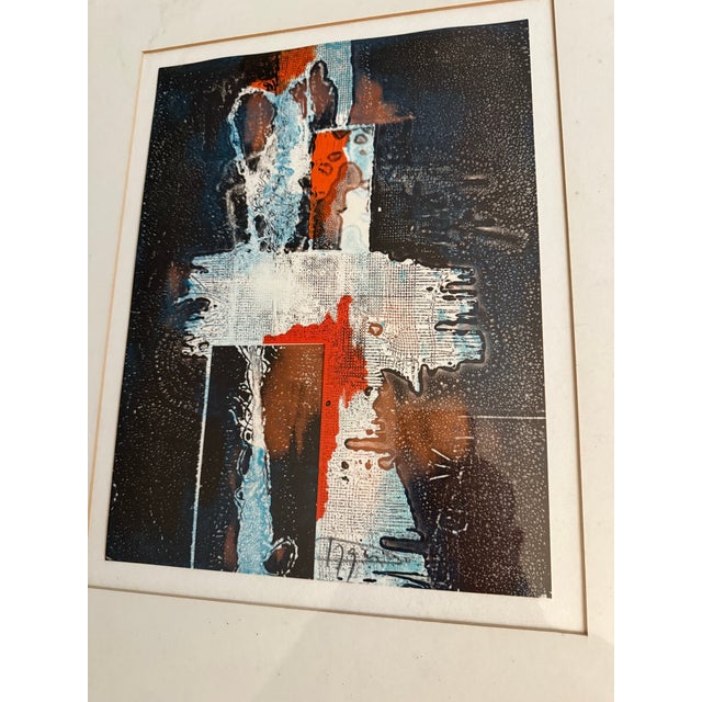 Abstract 1979 Signed Laszlo Dus (California Hungary b.1941) Lithograph 344/1000 For Sale - Image 3 of 7
