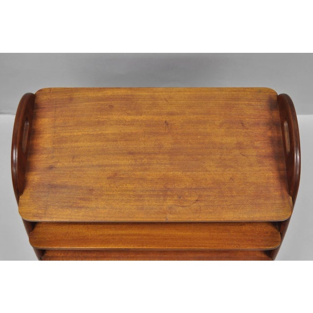 Mid Century Danish Modern Teak Wood Magazine Rack Book Stand Bookcase Side Table For Sale In Philadelphia - Image 6 of 18