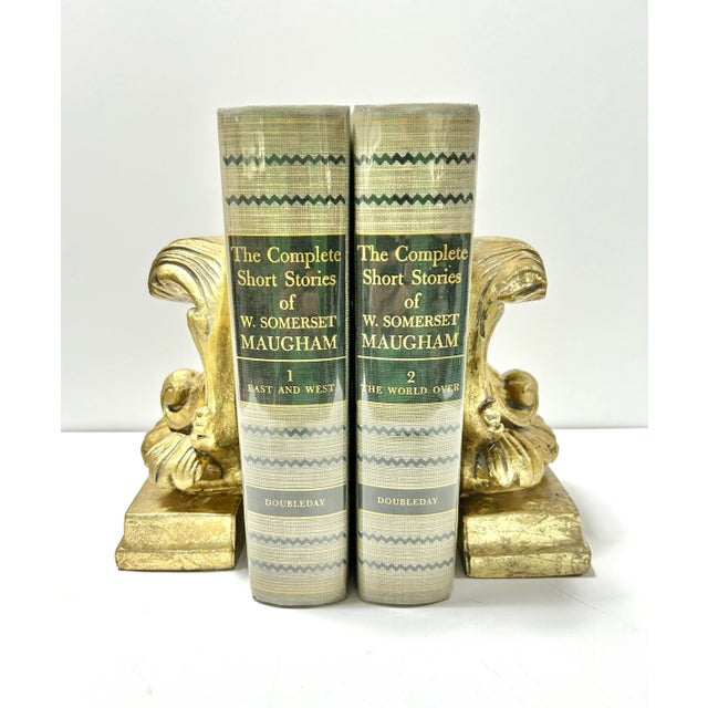 Vintage Gold Gilt Shell Bookends – Neoclassical Rococo Pair For Sale In Louisville - Image 6 of 6