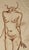 Fritz Uphoff (1890 Witten – 1966 Worpswede), Two Female Nudes, ca. 1930. Red chalk drawing on paper with a colored...