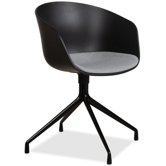 Modern AAC20 Chairs in Grey and Black Plastic from Hay, Set of 12 For Sale - Image 3 of 18