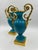 Antique Charles X French Vases in Blue Opaline and Gilded Bronze, Set of 2 For Sale - Image 10 of 13