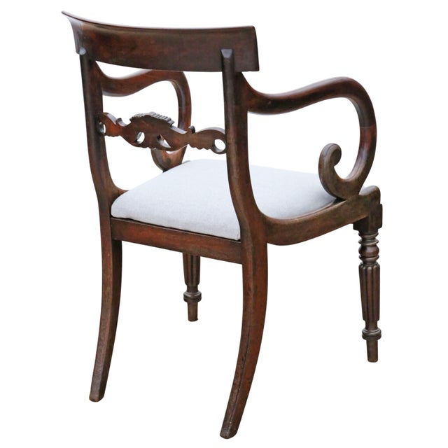 Brown Antique Regency Mahogany Dining Chairs, 1830, Set of 8 For Sale - Image 8 of 12