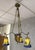 Art Nouveau Bronze and Glass Paste Chandelier attributed to Muller for Lafite, 1900 For Sale - Image 4 of 6