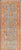 Traditional Turkish Angora Oushak Runner With Denim Blue Field and Rust Motifs For Sale - Image 3 of 13